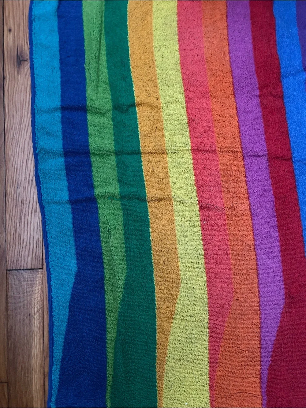 Vibrant Striped Beach Towel